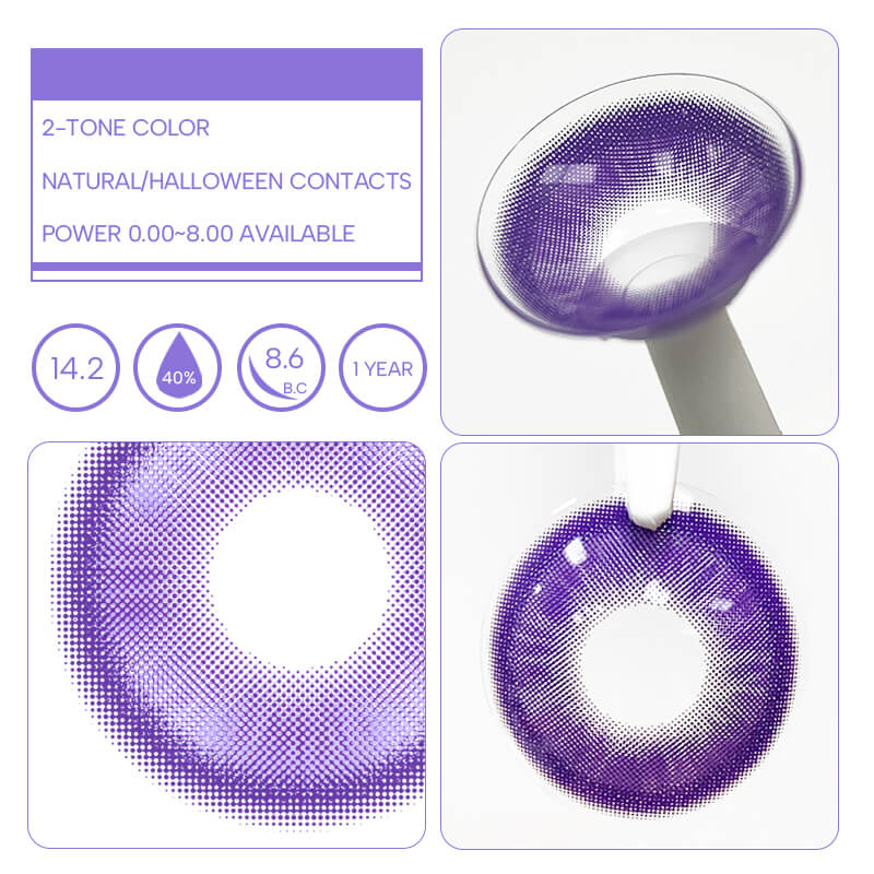 Catchu Look Cosplay Purple Lenses