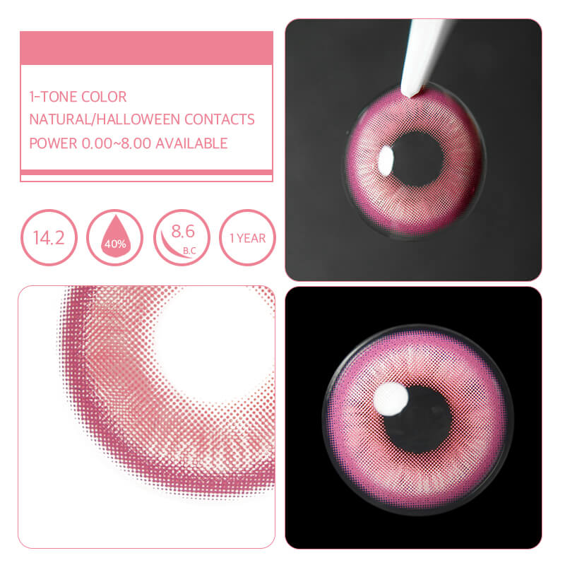 Catchu 1-tone Pink Lenses