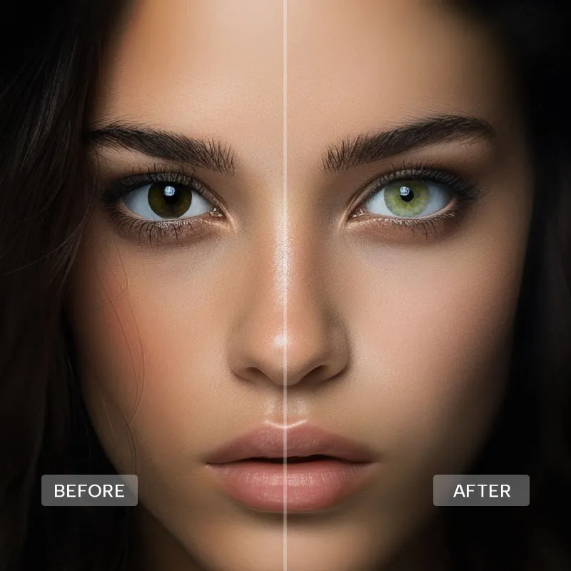 Catchu Look Rare Iris Green Lenses