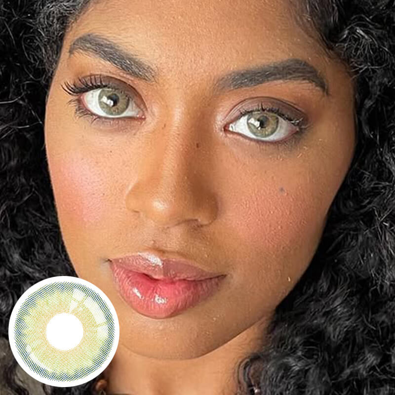 Catchu Look 3-tone Iris Green Lens